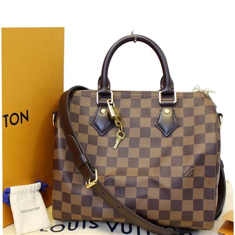 lv speedy 25 damier with strap|speedy 25 louis vuitton price.